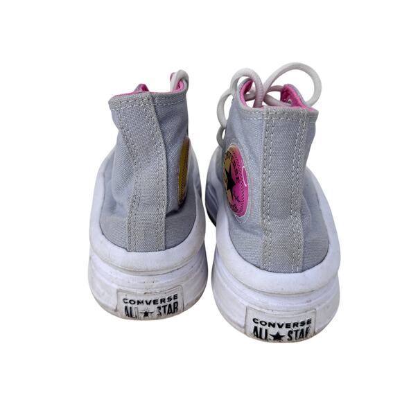 Converse Chuck Taylor All Star Move Platform Sneaker Youth 1 Gray‎ White A02495C - Picture 3 of 13